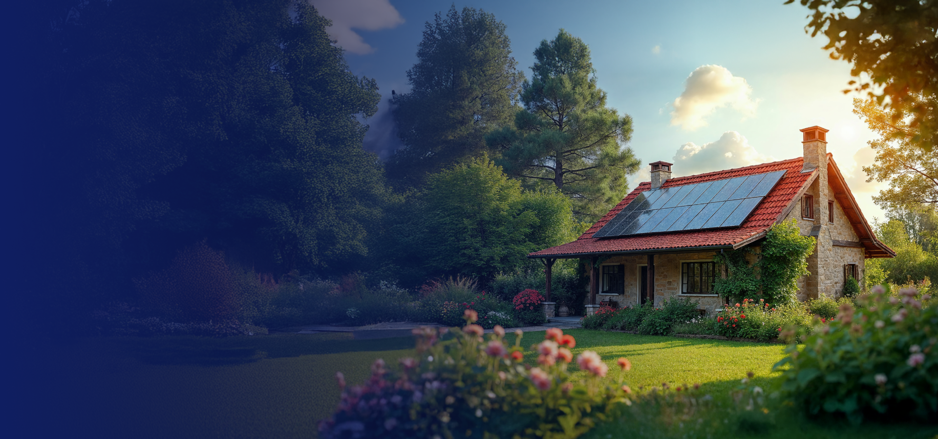 residential rooftop solar plant equipped with solar panels by Hyenr