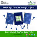 Hyenr solar installation for a residence under PM Surya Ghar scheme in India