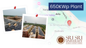 650KW @ Sri Sri University ,Odisha